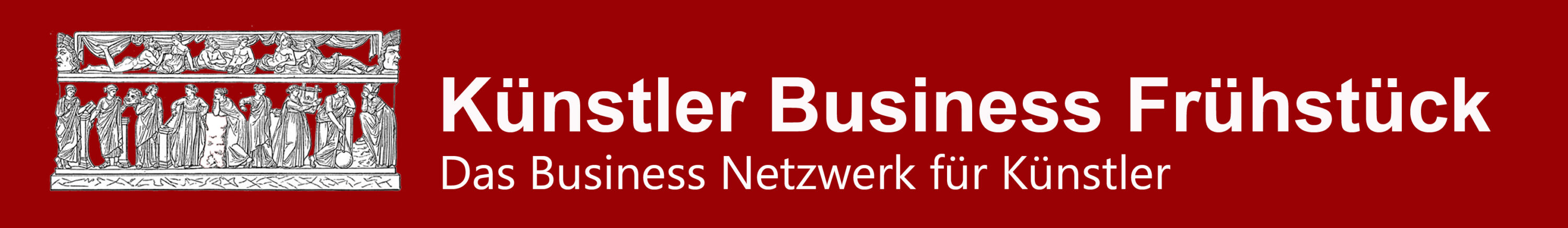 Logo KBF Künstler Business Frühstück lang rot